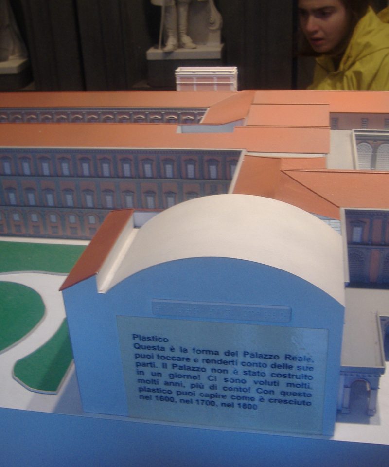 plastico non vedenti del palazzo Reale